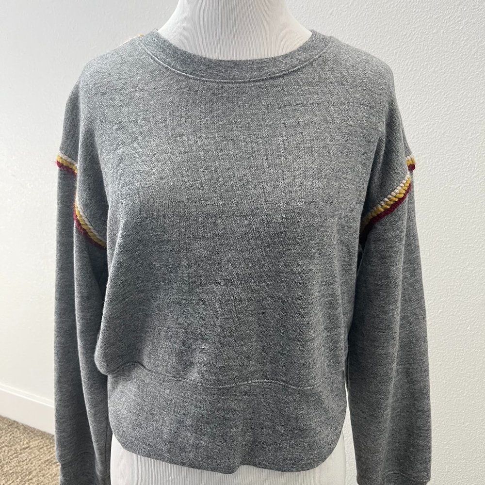 Madewell Cropped Long Sleeve Sweatshirt, Women’s S